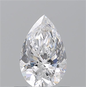 Picture of Natural Diamond 0.70 Carats, Pear with  Cut, D Color, VS2 Clarity and Certified by GIA