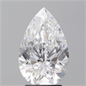 Natural Diamond 2.50 Carats, Pear with  Cut, D Color, SI1 Clarity and Certified by GIA
