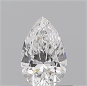 Diamante Natural 0.56 quilates, De pera , Color D, claridad VS2 y certificado GIA