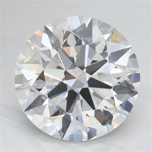Picture of Lab Grown Diamond 3.12 Carats, Round with Ideal Cut, D Color, VVS1 Clarity and Certified by IGI