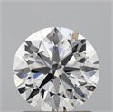 Lab Grown Diamond 1.36 Carats, Round with Ideal Cut, E Color, VS1 Clarity and Certified by IGI
