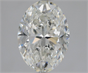 Natural Diamond 1.80 Carats, Oval with  Cut, G Color, SI1 Clarity and Certified by GIA