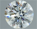 Natural Diamond 0.82 Carats, Round with Excellent Cut, I Color, VS1 Clarity and Certified by IGI