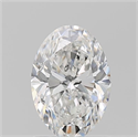 Natural Diamond 1.20 Carats, Oval with  Cut, E Color, SI1 Clarity and Certified by GIA