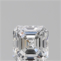 Natural Diamond 0.50 Carats, Asscher with  Cut, G Color, VVS2 Clarity and Certified by GIA