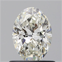 Natural Diamond 0.70 Carats, Oval with  Cut, I Color, VVS2 Clarity and Certified by GIA