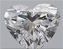 Natural Diamond 0.31 Carats, Heart with  Cut, D Color, VS1 Clarity and Certified by GIA