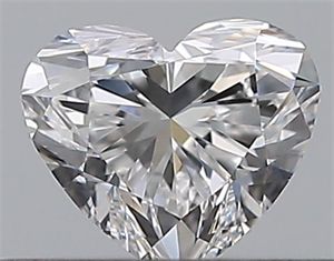 Picture of Natural Diamond 0.31 Carats, Heart with  Cut, D Color, VS1 Clarity and Certified by GIA