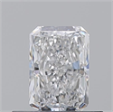 Natural Diamond 0.51 Carats, Radiant with  Cut, E Color, VVS1 Clarity and Certified by GIA