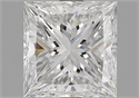 Natural Diamond 1.90 Carats, Princess with  Cut, E Color, VS2 Clarity and Certified by GIA