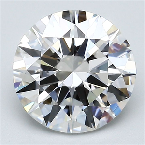 Picture of Natural Diamond 2.58 Carats, Round with Excellent Cut, F Color, VVS1 Clarity and Certified by GIA