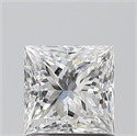 Natural Diamond 1.01 Carats, Princess with  Cut, F Color, SI2 Clarity and Certified by GIA