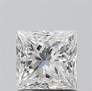 Picture of Natural Diamond 1.01 Carats, Princess with  Cut, F Color, SI2 Clarity and Certified by GIA