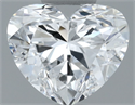 Natural Diamond 0.50 Carats, Heart with  Cut, D Color, SI1 Clarity and Certified by GIA