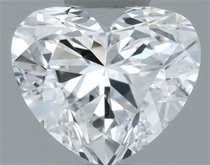 Picture of Natural Diamond 0.50 Carats, Heart with  Cut, D Color, SI1 Clarity and Certified by GIA