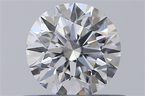 Picture of Natural Diamond 0.43 Carats, Round with Excellent Cut, D Color, I1 Clarity and Certified by GIA