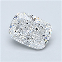 Natural Diamond 1.30 Carats, Cushion with  Cut, E Color, VVS2 Clarity and Certified by GIA