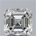 Diamante Natural 1.70 quilates, Asscher , Color H, claridad SI1 y certificado GIA