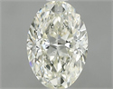 Natural Diamond 0.80 Carats, Oval with  Cut, L Color, VS2 Clarity and Certified by GIA