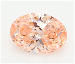 Picture of Lab Grown Diamond 2.23 Carats, Oval with  Cut, Fancy Vivid Pink Color, VVS2 Clarity and Certified by IGI