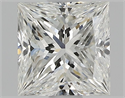 Natural Diamond 1.09 Carats, Princess with  Cut, H Color, VVS1 Clarity and Certified by GIA
