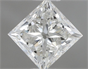 Natural Diamond 0.70 Carats, Princess with  Cut, G Color, VVS1 Clarity and Certified by IGI