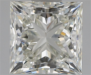 Picture of Natural Diamond 1.70 Carats, Princess with  Cut, H Color, VS1 Clarity and Certified by IGI