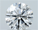 Natural Diamond 0.72 Carats, Round with Excellent Cut, F Color, SI1 Clarity and Certified by GIA