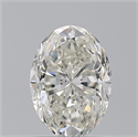 Natural Diamond 1.51 Carats, Oval with  Cut, I Color, VS2 Clarity and Certified by GIA