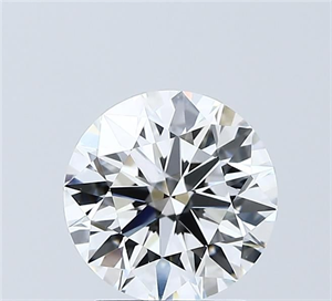 Picture of Lab Grown Diamond 2.04 Carats, Round with Ideal Cut, D Color, VVS1 Clarity and Certified by IGI