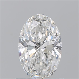 Foto Diamante Natural 0.90 quilates, Ovalado , Color F, claridad SI1 y certificado GIA de