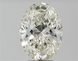 Foto Diamante Natural 5.01 quilates, Ovalado , Color K, claridad SI2 y certificado GIA de