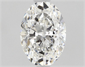 Natural Diamond 0.81 Carats, Oval with  Cut, F Color, VS2 Clarity and Certified by GIA