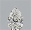 Natural Diamond 0.50 Carats, Pear with  Cut, H Color, VVS2 Clarity and Certified by GIA