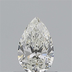 Picture of Natural Diamond 0.50 Carats, Pear with  Cut, H Color, VVS2 Clarity and Certified by GIA