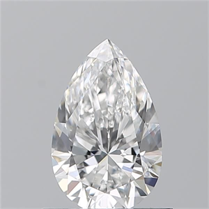 Picture of Natural Diamond 0.70 Carats, Pear with  Cut, E Color, VVS1 Clarity and Certified by GIA
