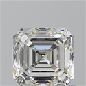 Natural Diamond 0.90 Carats, Asscher with  Cut, I Color, VS2 Clarity and Certified by GIA