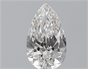 Natural Diamond 0.50 Carats, Pear with  Cut, E Color, VVS1 Clarity and Certified by GIA