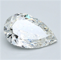 Diamante Natural 2.70 quilates, De pera , Color G, claridad SI1 y certificado GIA
