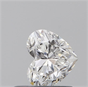 Natural Diamond 0.50 Carats, Heart with  Cut, F Color, SI2 Clarity and Certified by GIA
