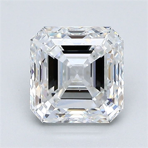 Picture of Natural Diamond 1.70 Carats, Asscher with  Cut, E Color, VS2 Clarity and Certified by GIA