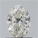 Natural Diamond 0.70 Carats, Oval with  Cut, I Color, VS1 Clarity and Certified by GIA