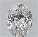 Natural Diamond 0.80 Carats, Oval with  Cut, F Color, VS1 Clarity and Certified by GIA