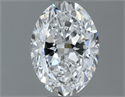 Natural Diamond 1.00 Carats, Oval with  Cut, E Color, VVS2 Clarity and Certified by GIA