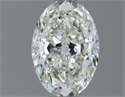 Natural Diamond 1.00 Carats, Oval with  Cut, I Color, SI2 Clarity and Certified by IGI