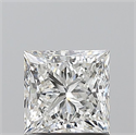 Natural Diamond 1.20 Carats, Princess with  Cut, G Color, VS2 Clarity and Certified by GIA