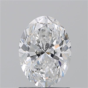 Picture of Natural Diamond 1.31 Carats, Oval with  Cut, D Color, SI1 Clarity and Certified by GIA