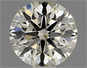 Natural Diamond 0.73 Carats, Round with Excellent Cut, K Color, VVS2 Clarity and Certified by IGI