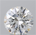 Diamante Natural 3.70 quilates, Redondo , Color H, claridad VVS1 y certificado GIA