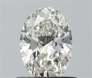Picture of Natural Diamond 0.60 Carats, Oval with  Cut, I Color, IF Clarity and Certified by IGI